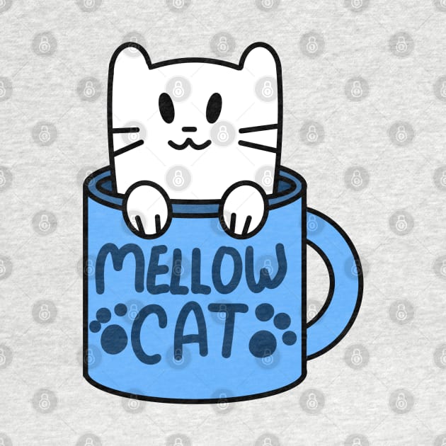 Mellow Cat by JenjoInk